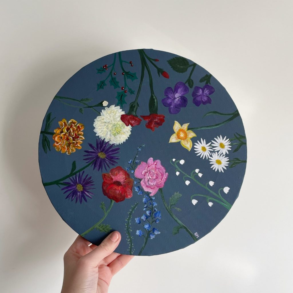 Becca Moody A Year In Flowers painting
