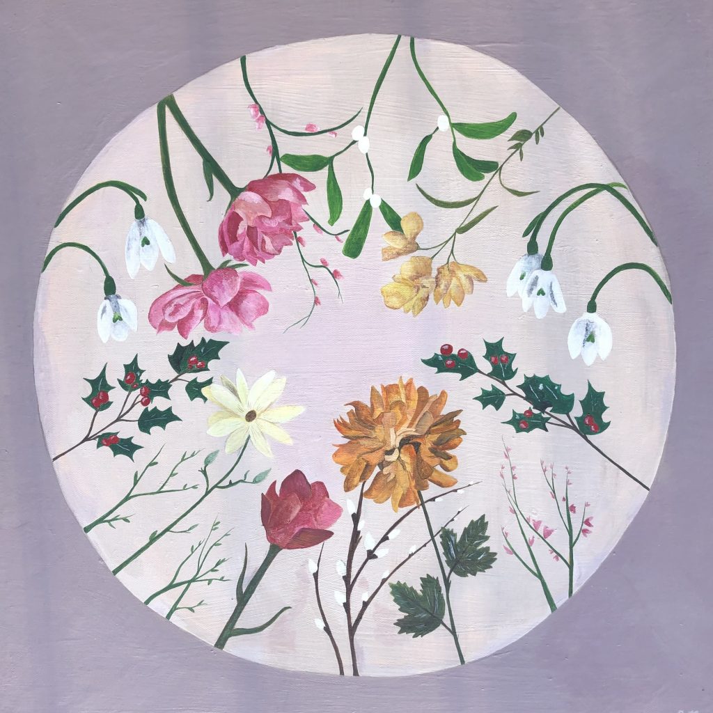 Becca Moody December Flowers painting