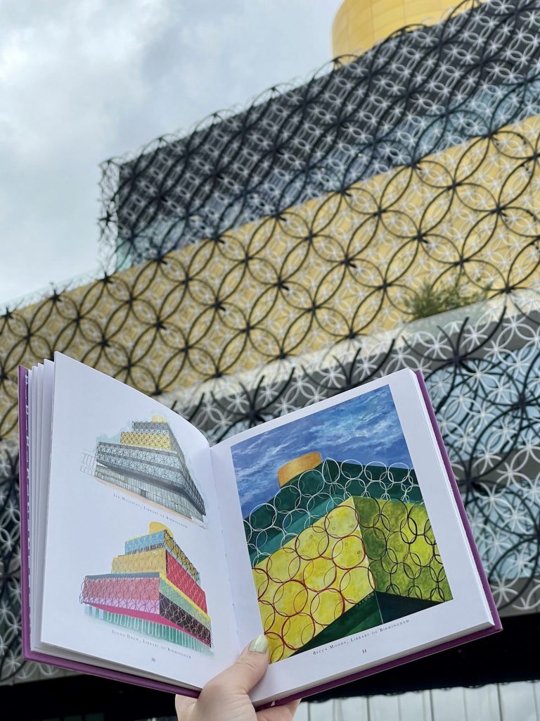 Becca Moody Birmingham Library painting, Birmingham Art Book