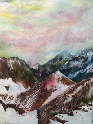 Candy Mountains Art Print by Becca Moody