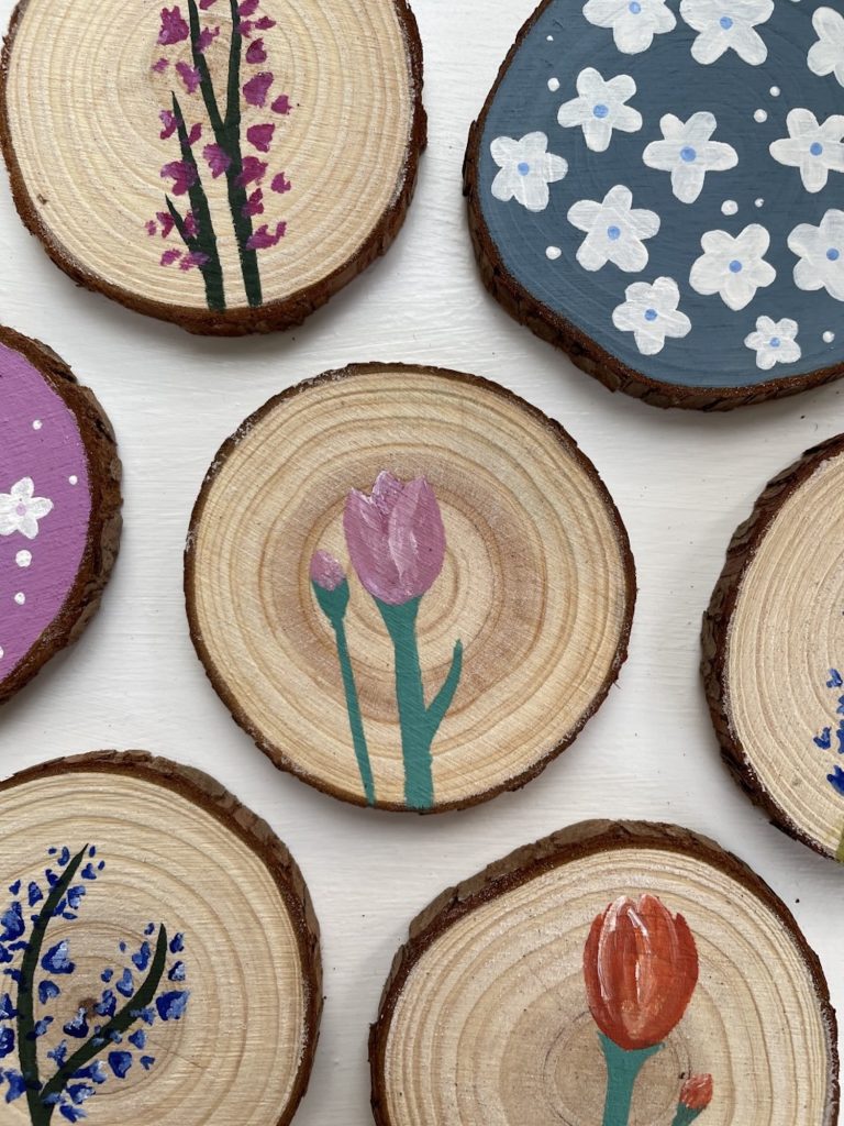 Becca Moody flower coasters
