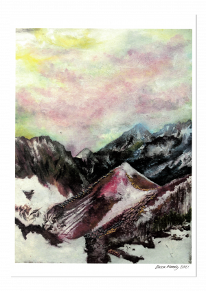 Candy Mountains Art Print