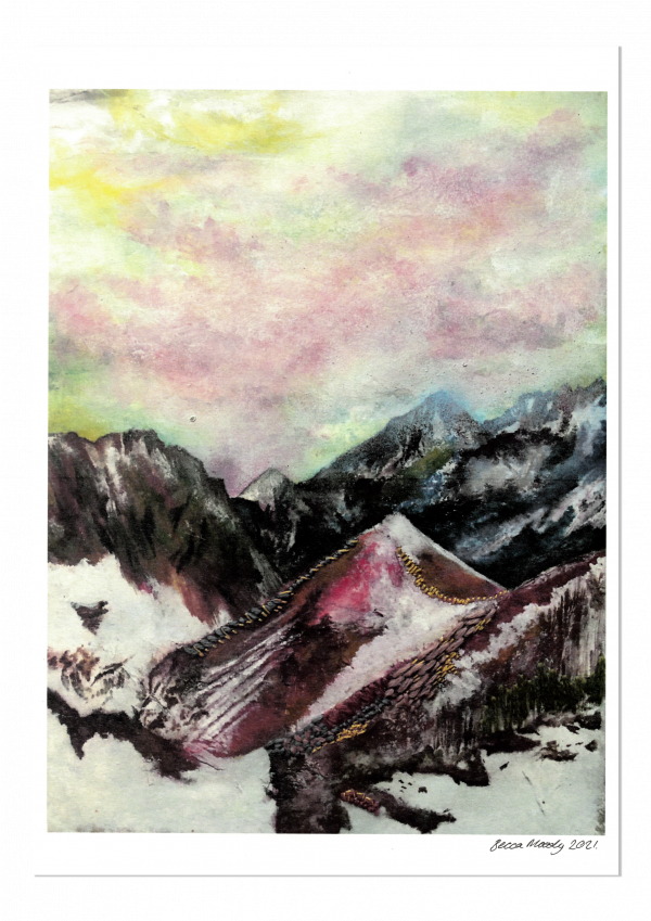 Candy Mountains Art Print