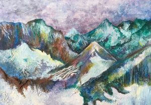 Purple Mountains Art Print