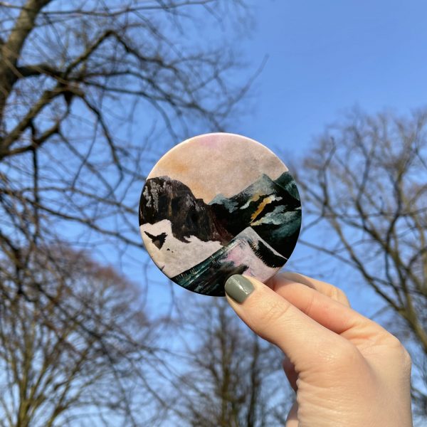 Mountain Scape Pocket Mirror