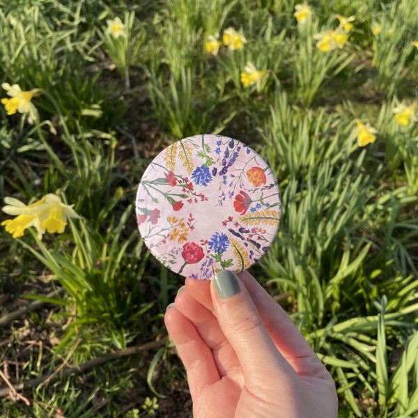Summer Flowers Pocket Mirror 2