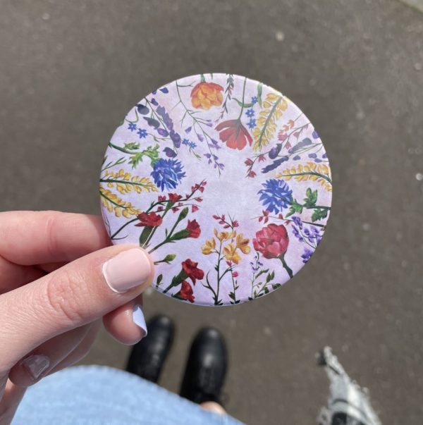 Summer Flowers Pocket Mirror 3