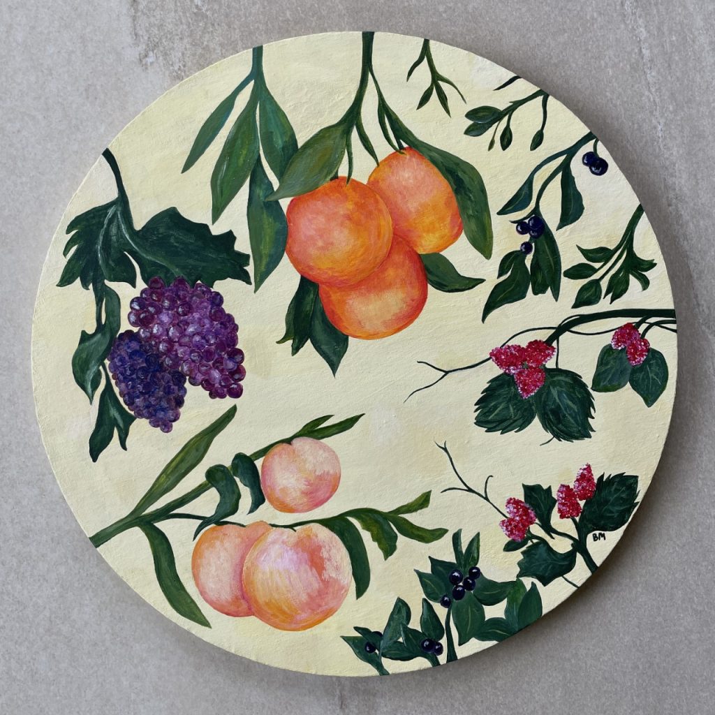 Becca Moody Summer Harvest Flowers painting