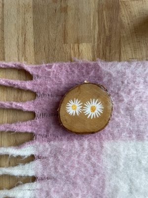 Hand-painted Daisy Coaster Becca Moody Art