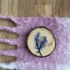 Hand-painted Blue Delphinium Coaster Becca Moody Art