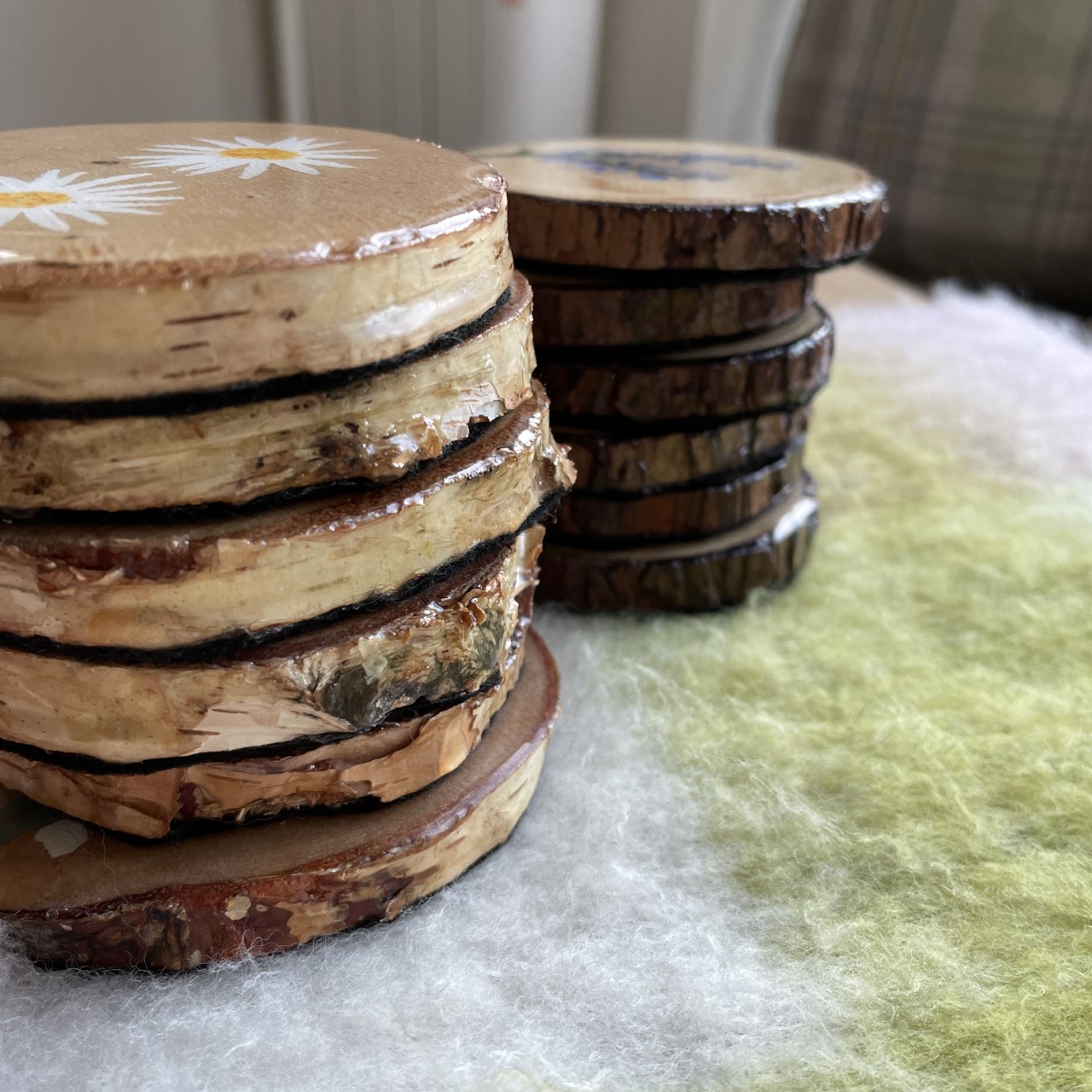 Hand-painted Coasters Becca Moody Art
