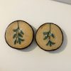 Hand Painted Mistletoe Small Coaster
